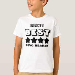 Camiseta Melhor Festa de casamento do RING BEARER V04