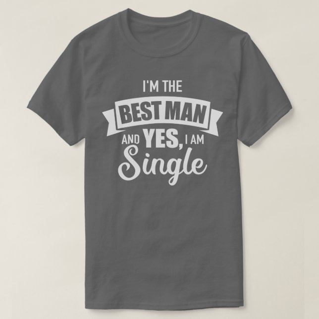 Camiseta Melhor festa de solteiro do padrinho (Frente do Design)