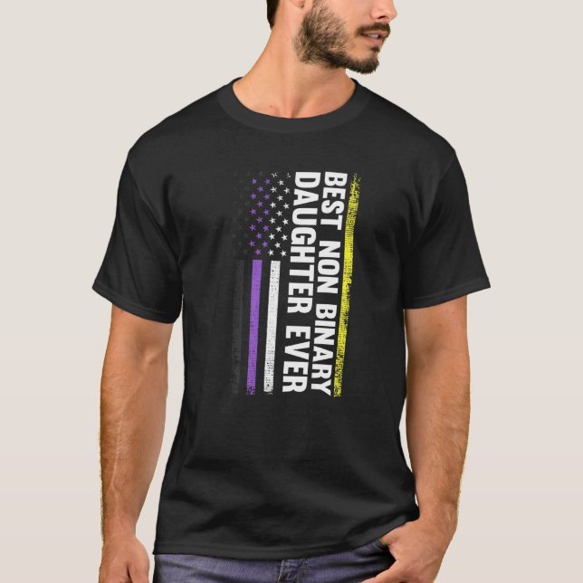 Camiseta Melhor Filha Não Binária Alguma Vez Orgulho De Sin (Frente)