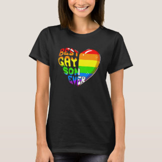 Camiseta Melhor Filho Gay Nunca Sinalizador Oral Arco-Íris 