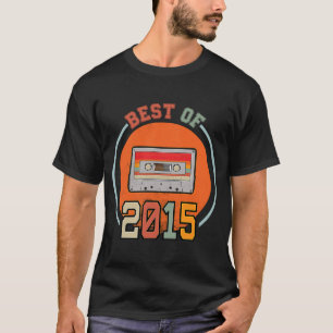 Camiseta Melhor Fita De Cassete Retro De Aniversário De 201
