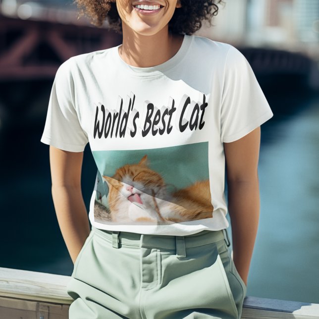 Camiseta Melhor Foto de Cat (Criador carregado)