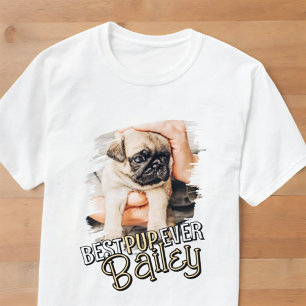 Camiseta Melhor Foto De Pet Dog De Grunge Legal Moderno