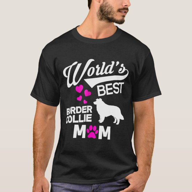 Camiseta Melhor Fronteira do Mundo Collie Mãe (Frente)
