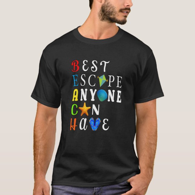 Camiseta Melhor Fuga Que Qualquer Um Pode Ter Água Estelar  (Frente)
