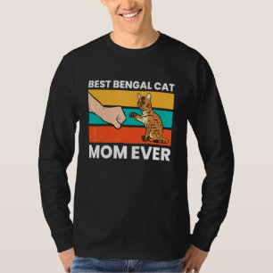 Camiseta Melhor Gato de Bengala Mãe de Pet Bengala