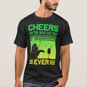Camiseta Melhor Gato do Papai Cheers Dia dos Pais Citação D