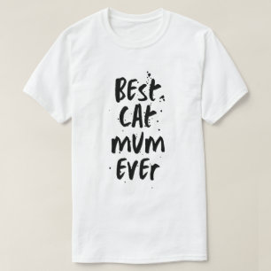 Camiseta Melhor Gato Mãe Alguma Vez Moderna, Simples Trendy