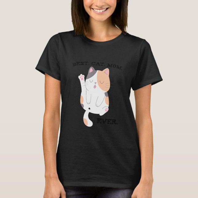 Camiseta Melhor Gato Mãe De Caverna De Calico 1 (Frente)