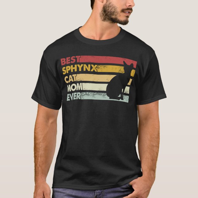 Camiseta Melhor Gato Mãe De Mãe De Sphynx Cat (Frente)