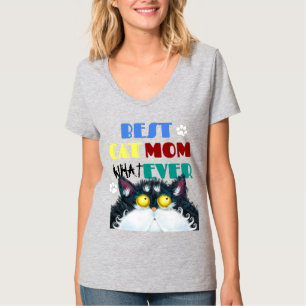 Camiseta Melhor Gato Mãe Sempre Rumpy gato Engraçado Text