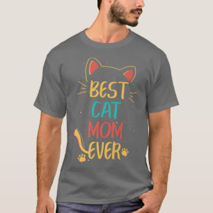 Camiseta Melhor Gato Mamãe Alguma Vez Bonita Gato Amava Mul