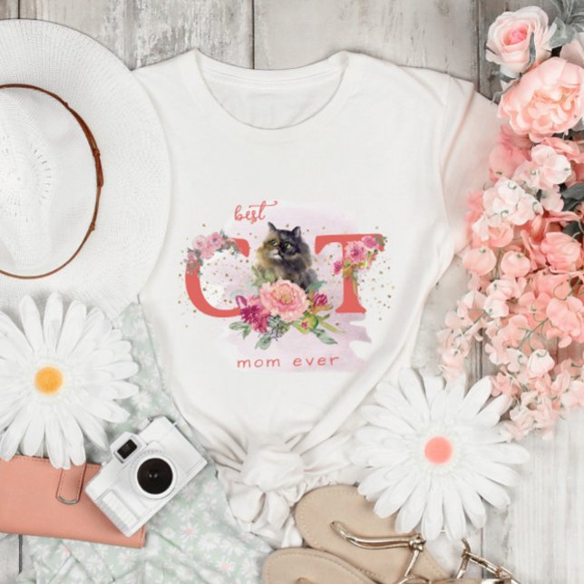 Camiseta Melhor Gato Mamãe Feita Gatinho Feliz Dia das Mães (Criador carregado)