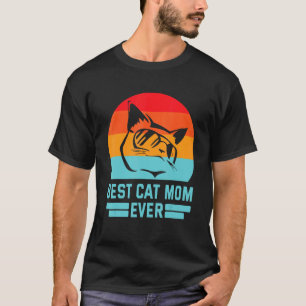 Camiseta Melhor Gato Mamãe Sempre Feliz Gato Mamãe Mãe Filh
