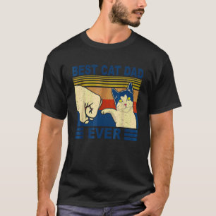 Camiseta Melhor Gato Pai de Todos os Tempos Punho Cerrado P