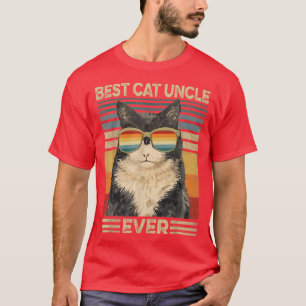 Camiseta Melhor Gato Tio Alguma Vez Retro Vintage Gato Pai