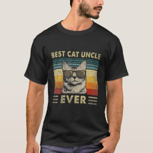 Camiseta Melhor Gato Tio Alguma Vez Vintage Retro Cat Pai P