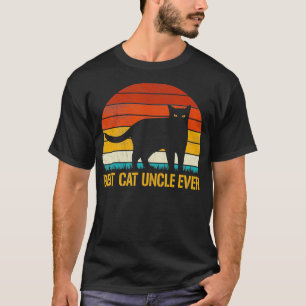 Camiseta Melhor Gato Tio Alguma Vez Vintage Retrora Gato Ga