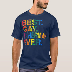 Camiseta Melhor Gay Pescador Nunca Gay na Igualdade de Gên