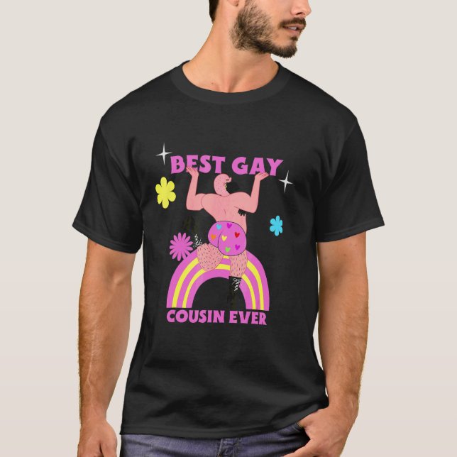 Camiseta Melhor Gay Primo Ever Lgbt Prioridade Gay de Figur (Frente)