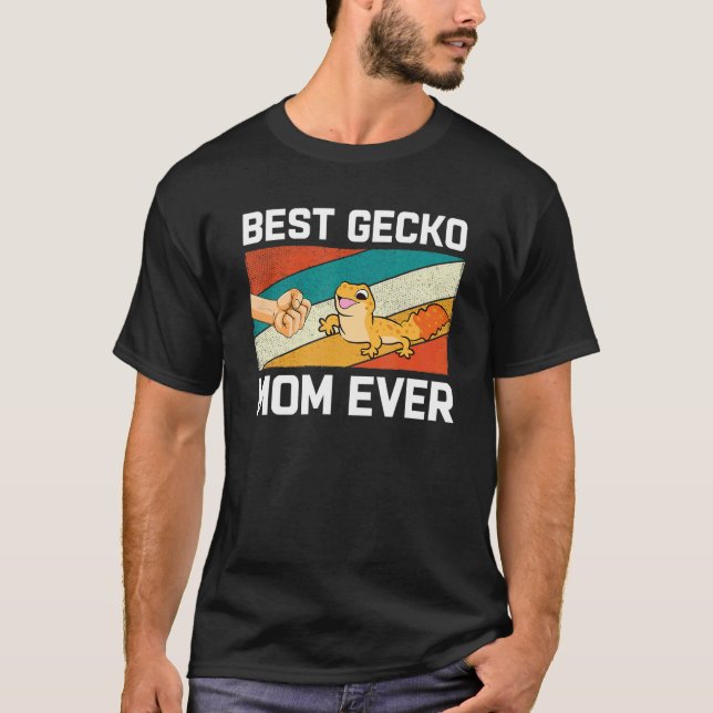 Camiseta Melhor Gecko Mãe De Leopard Gecko Mãe (Frente)