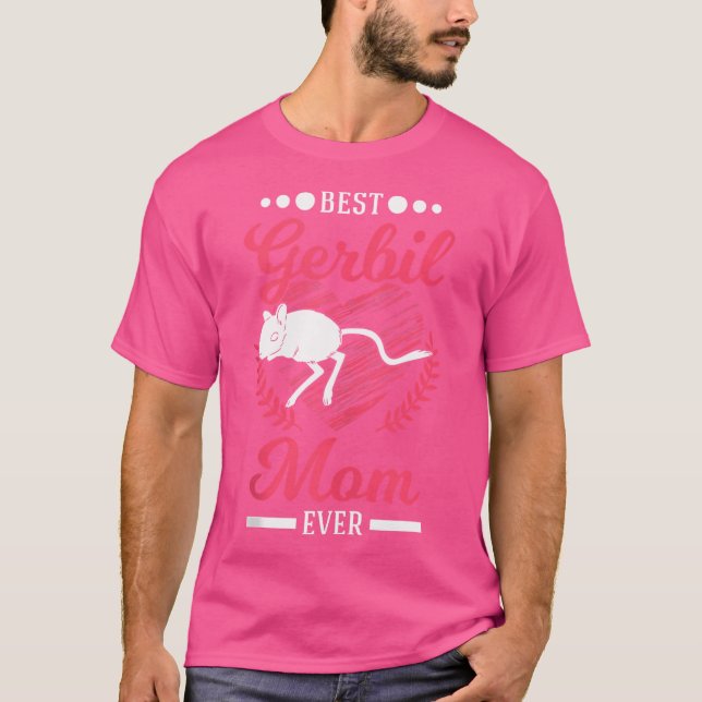 Camiseta Melhor Gerbil Mãe Corrida Ever Gerbil (Frente)