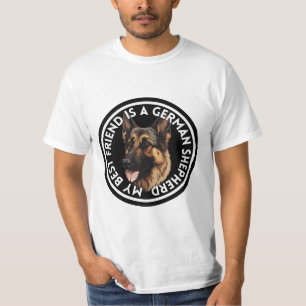 Camiseta Melhor German shepherd Amigo