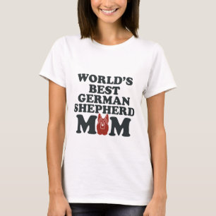Camiseta Melhor German shepherd do Mundo Mãe