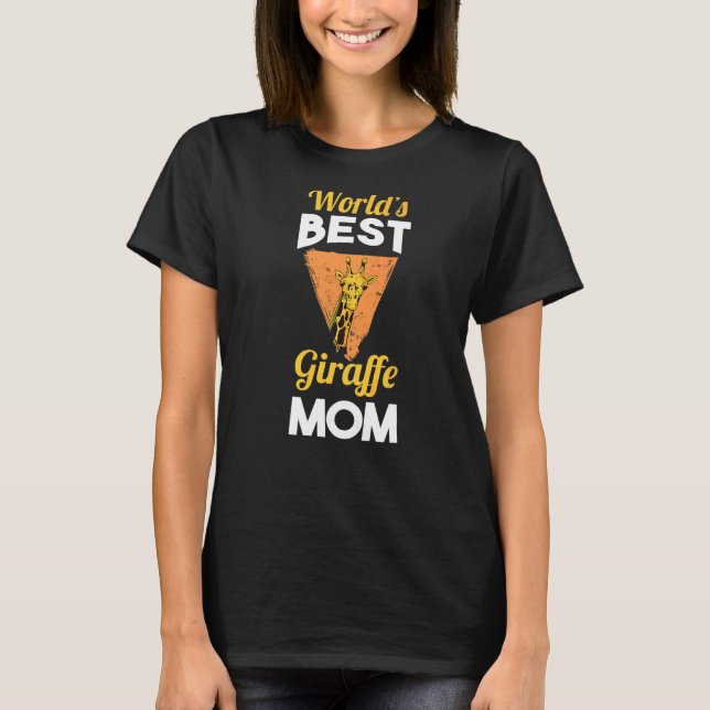 Camiseta Melhor Girafa do Mundo Mãe (Frente)