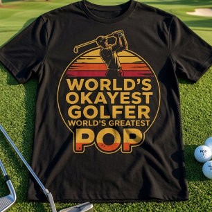Camiseta Melhor Golfista do Mundo Melhor Pai do Mundo