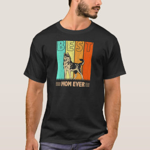 Camiseta Melhor Gráfica Mãe de Cachorro Husky Siberiano Fem