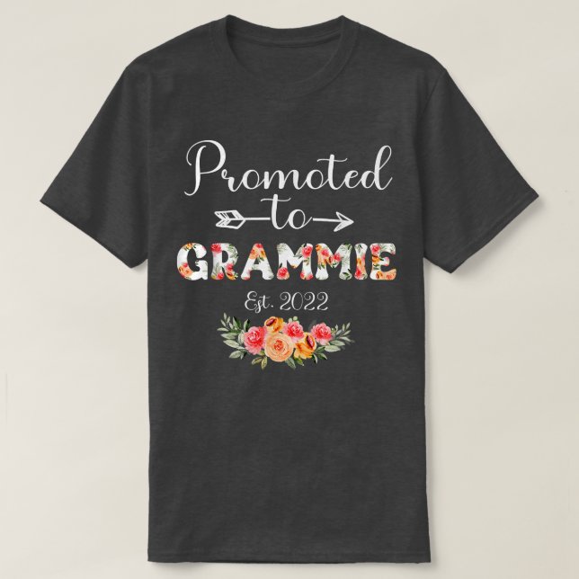 Camiseta Melhor Grammie Alguma Vez Mulheres Flores Vovó Dec (Frente do Design)