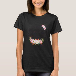 Camiseta Melhor Grammy Alguma Mulher Decoração Floral Vovó