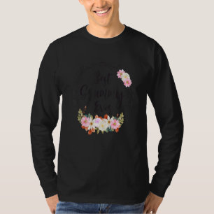 Camiseta Melhor Grammy Alguma Mulher Decoração Floral Vovó