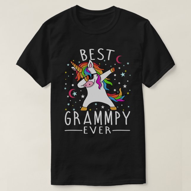 Camiseta Melhor grampo Ever Dabbing Unicorn (Frente do Design)