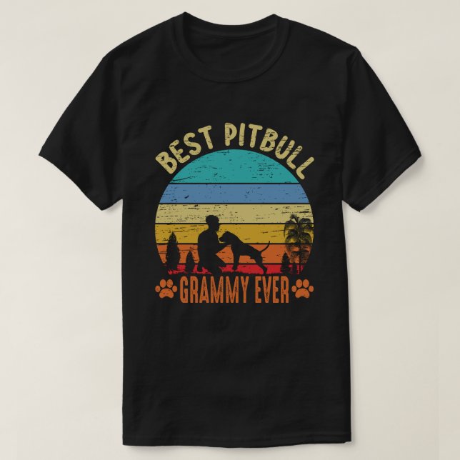 Camiseta Melhor GRAMY Pitbull Vintage (Frente do Design)
