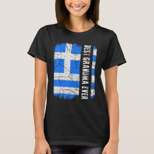Camiseta Melhor Grécia de Bandeira da Avó Grega