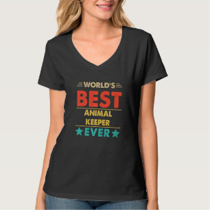 Camiseta Melhor Guardião de Animais do Mundo Retro de Todos