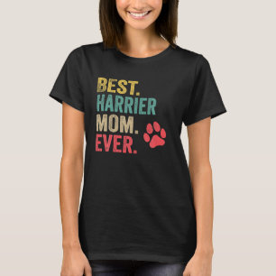 Camiseta Melhor Harrier Mãe Alguma Vez Vintage Mulheres Cão