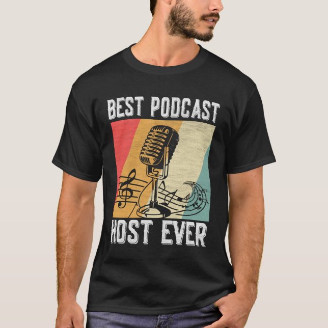 Camiseta Melhor host Podcast Ever Podcaster Podcaster Inter (Frente)