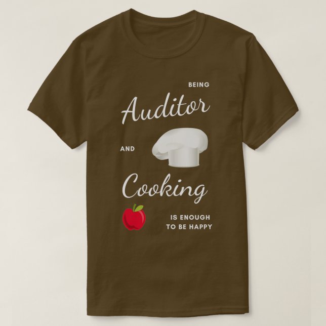 Camiseta Melhor Ideia de Presente Engraçado para Auditor (Frente do Design)