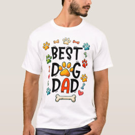 Camiseta *Melhor Impressão digital Pai de cães