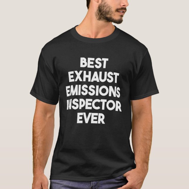 Camiseta Melhor Inspetor de Emissões de Gases de Escape Nun (Frente)