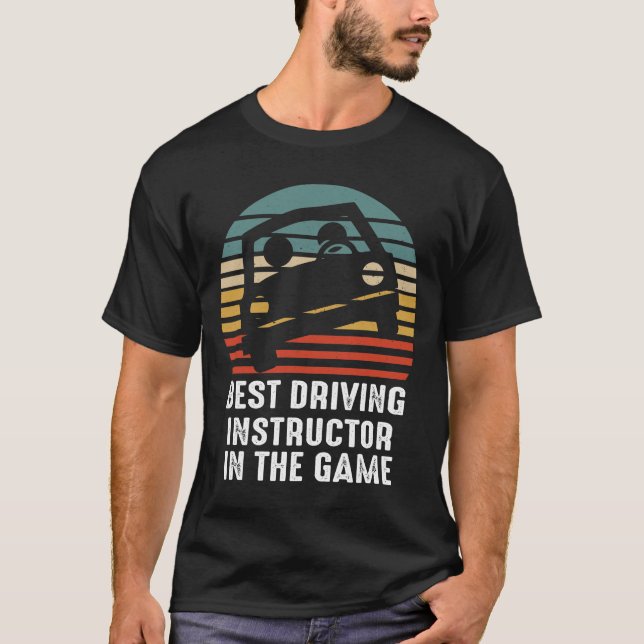 Camiseta Melhor Instrutor de Condução Engraçado Permi (Frente)