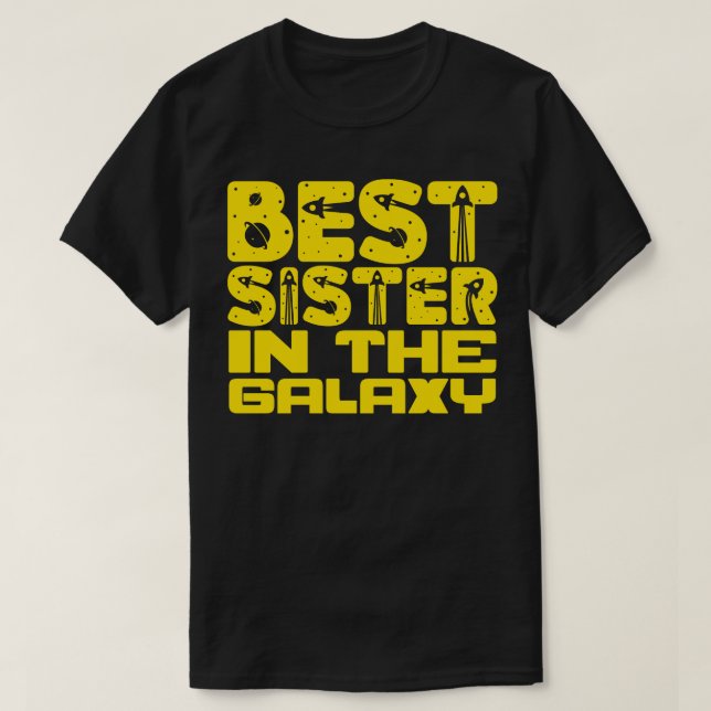 Camiseta Melhor Irmã da Galáxia (Frente do Design)
