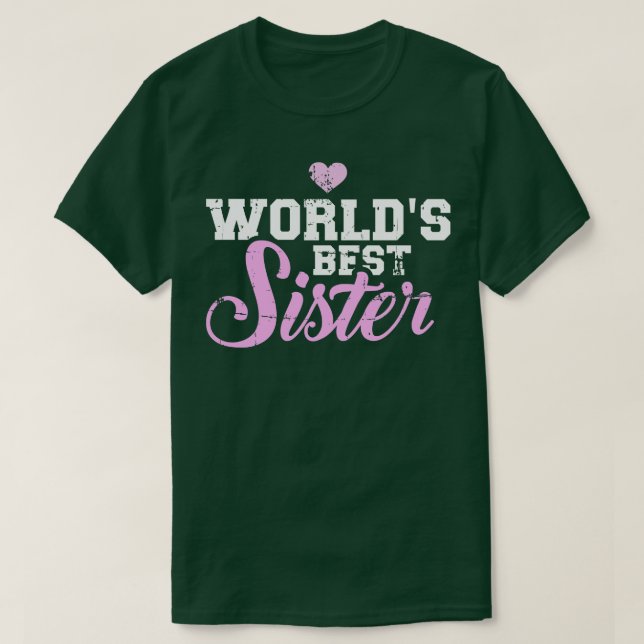 Camiseta Melhor irmã do mundo (Frente do Design)