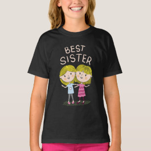 Camiseta Melhor Irmã Engraçada Garota Bonita