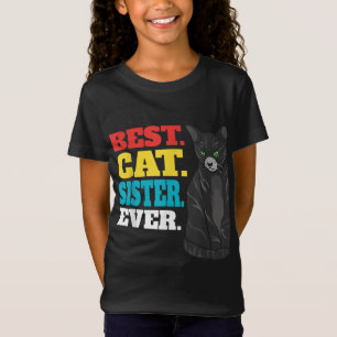 Camiseta Melhor Irmã Gato Nunca   Amantes De Gato De Gato 