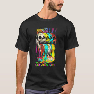 Camiseta Melhor Irmã Já Celebrada Tie Dye Hippie Dia de as