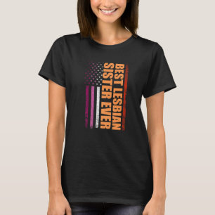 Camiseta Melhor Irmã Lésbica, Orgulho gay Lgbt Lésbica